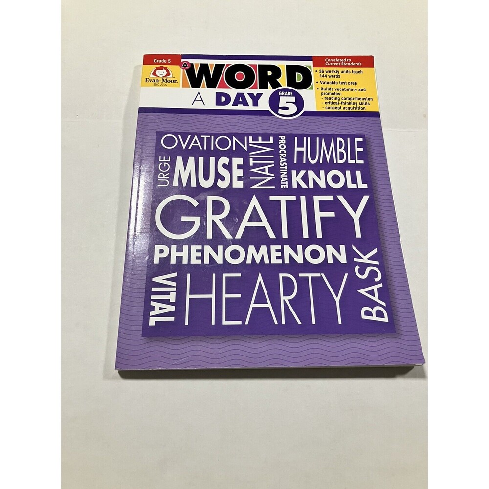 A Word a Day 5th Grade 5  Workbook Evan-Moor Homeschool School Supplies